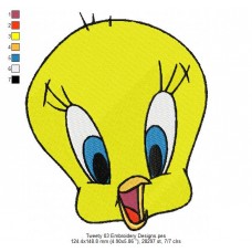 Tweety 03 Embroidery Designs